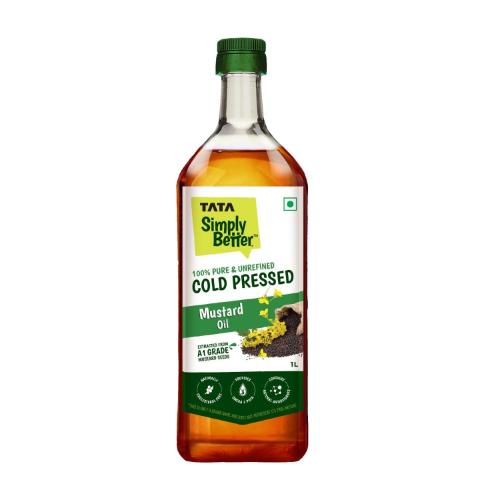 Tata Simply Better Pure & Unrefined Cold Pressed Mustard Oil 1 ltr