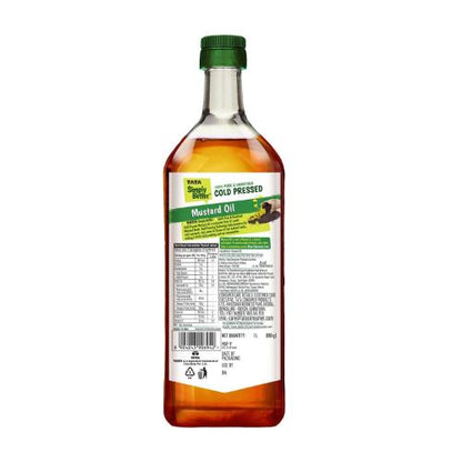 Tata Simply Better Pure & Unrefined Cold Pressed Mustard Oil 1 ltr