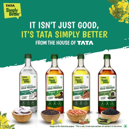 Tata Simply Better Pure & Unrefined Cold Pressed Mustard Oil 1 ltr