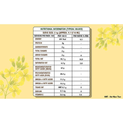 Tata Simply Better Pure & Unrefined Cold Pressed Mustard Oil 1 ltr