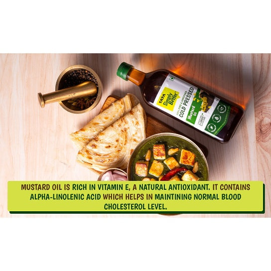 Tata Simply Better Pure & Unrefined Cold Pressed Mustard Oil 1 ltr