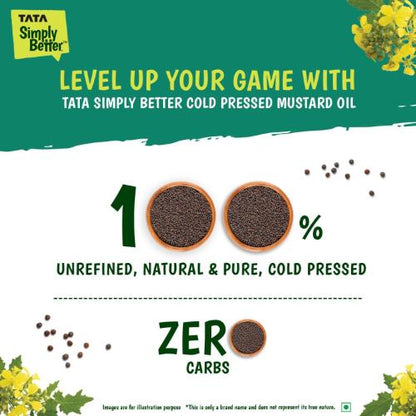 Tata Simply Better Pure & Unrefined Cold Pressed Mustard Oil 1 ltr