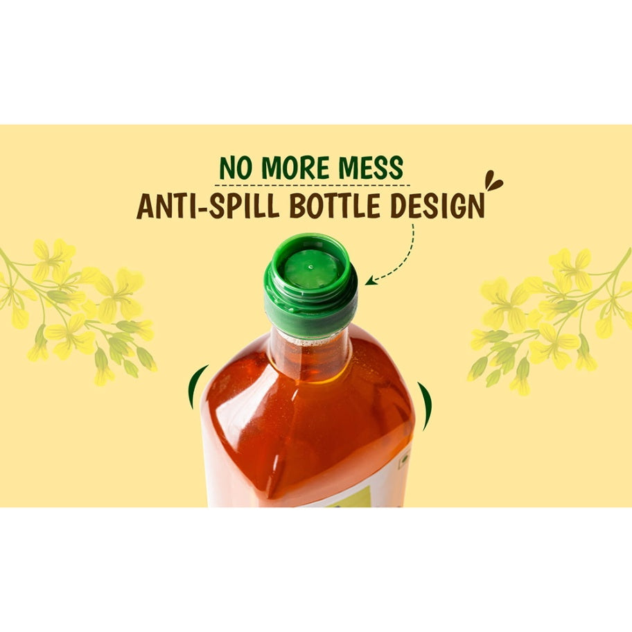 Tata Simply Better Pure & Unrefined Cold Pressed Mustard Oil 1 ltr