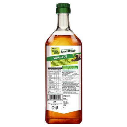 Tata Simply Better Pure & Unrefined Cold Pressed Mustard Oil 1 ltr