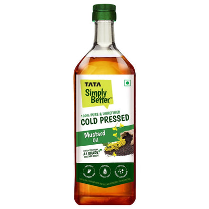 Tata Simply Better Pure & Unrefined Cold Pressed Mustard Oil 1 ltr