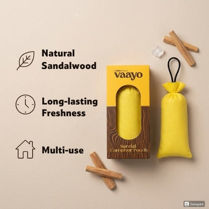Vaayo Sandal Camphor Pouch, 60 g