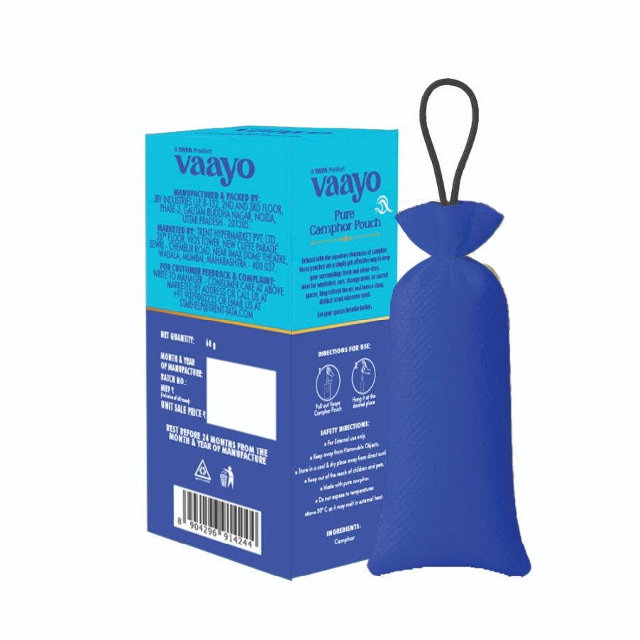 Vaayo Pure Camphor Pouch, 60 g