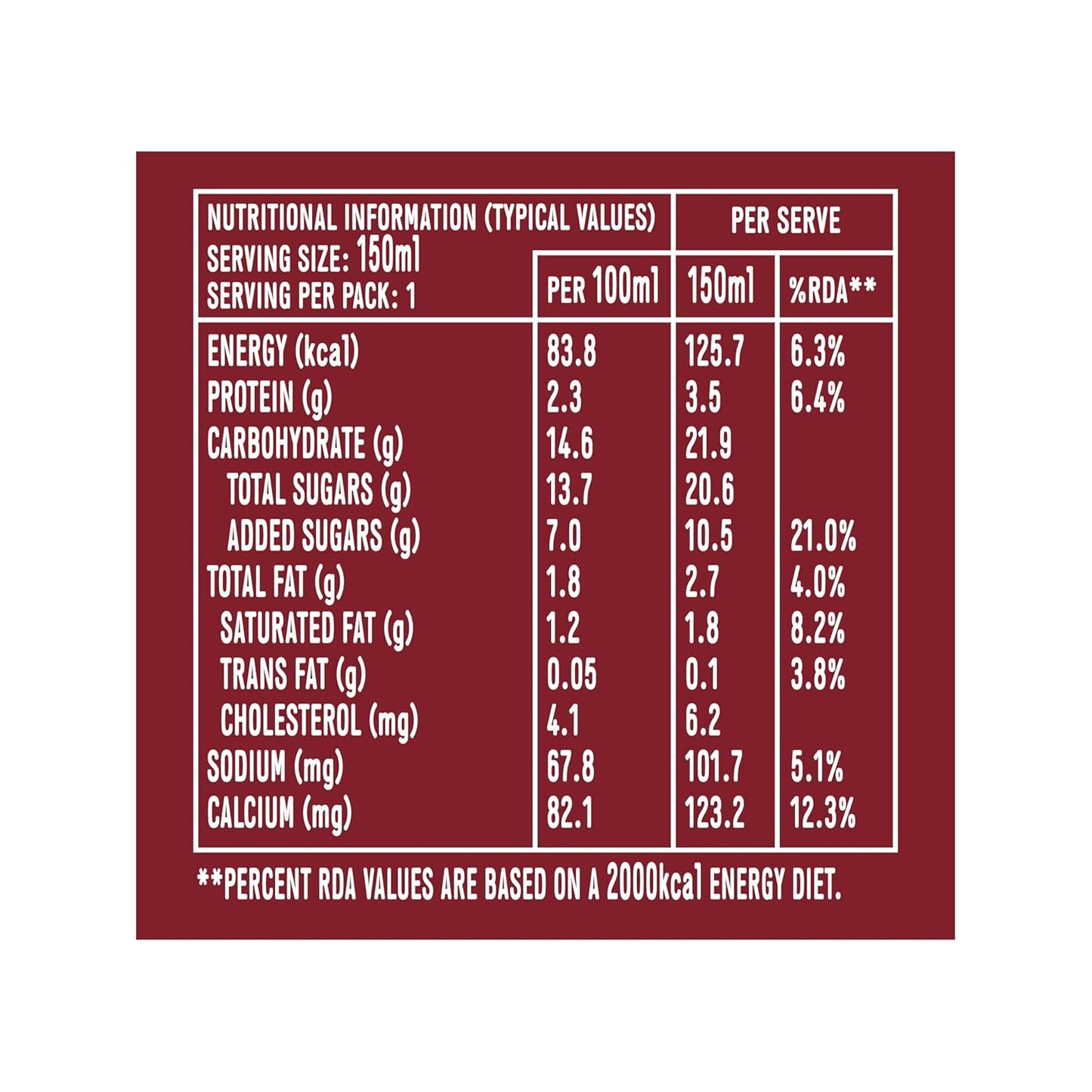 Parle Smoodh Chocolate Flavoured Milk Pet 150 ml