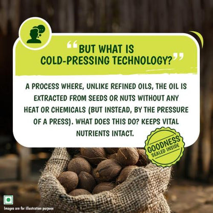 Tata Simply Better Pure and Unrefined Cold Pressed Virgin Coconut Oil 1 ltr