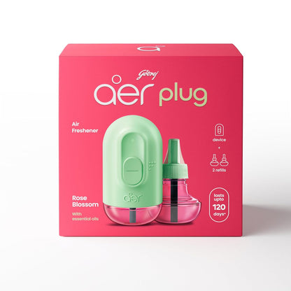 Godrej Aer Plug Rose Blossom Machine & Freshner 1 pc