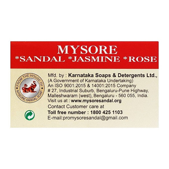 Mysore Sandle Jasmine Rose Soap 3X150 g