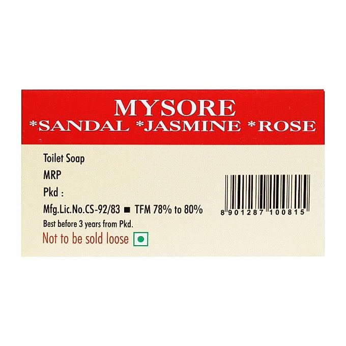 Mysore Sandle Jasmine Rose Soap 3X150 g