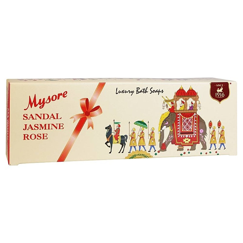 Mysore Sandle Jasmine Rose Soap 3X150 g