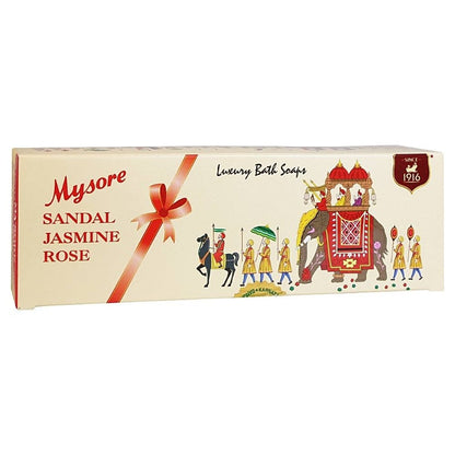 Mysore Sandle Jasmine Rose Soap 3X150 g