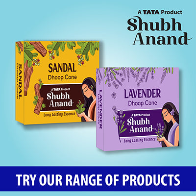 Shubh Anand Dhoop Cone Lavender 40 Pcs