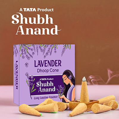 Shubh Anand Dhoop Cone Lavender 40 Pcs