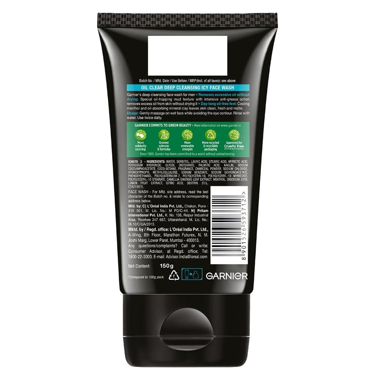 Garnier Men Oil Clear Face Wash 150 g