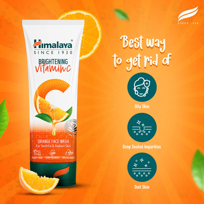 Himalaya Brightening Vitamin C Orange Face Wash 150 ml