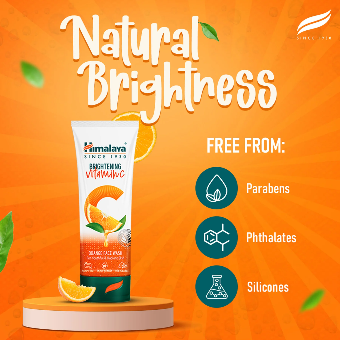 Himalaya Brightening Vitamin C Orange Face Wash 150 ml
