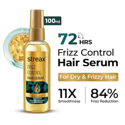 Streax Frizz Control Hair Serum for Dry Frizzy Hair 100 ml