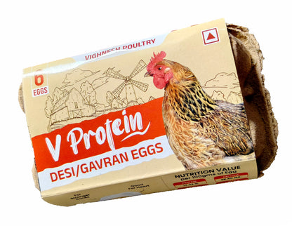 V Protein Country Eggs pack of 6 pcs