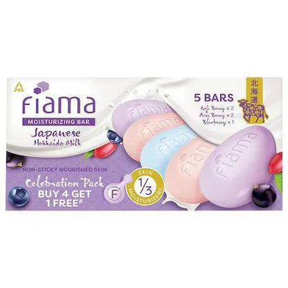 Fiama Japanese Hokkaido Berry Celebration Moisturizing Bar Soap 5x125 g