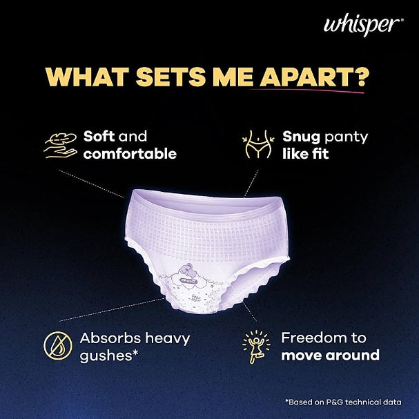 Whisper Period Panty M L pack of 6