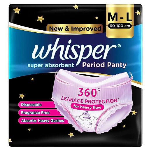 Whisper Period Panty M L pack of 6
