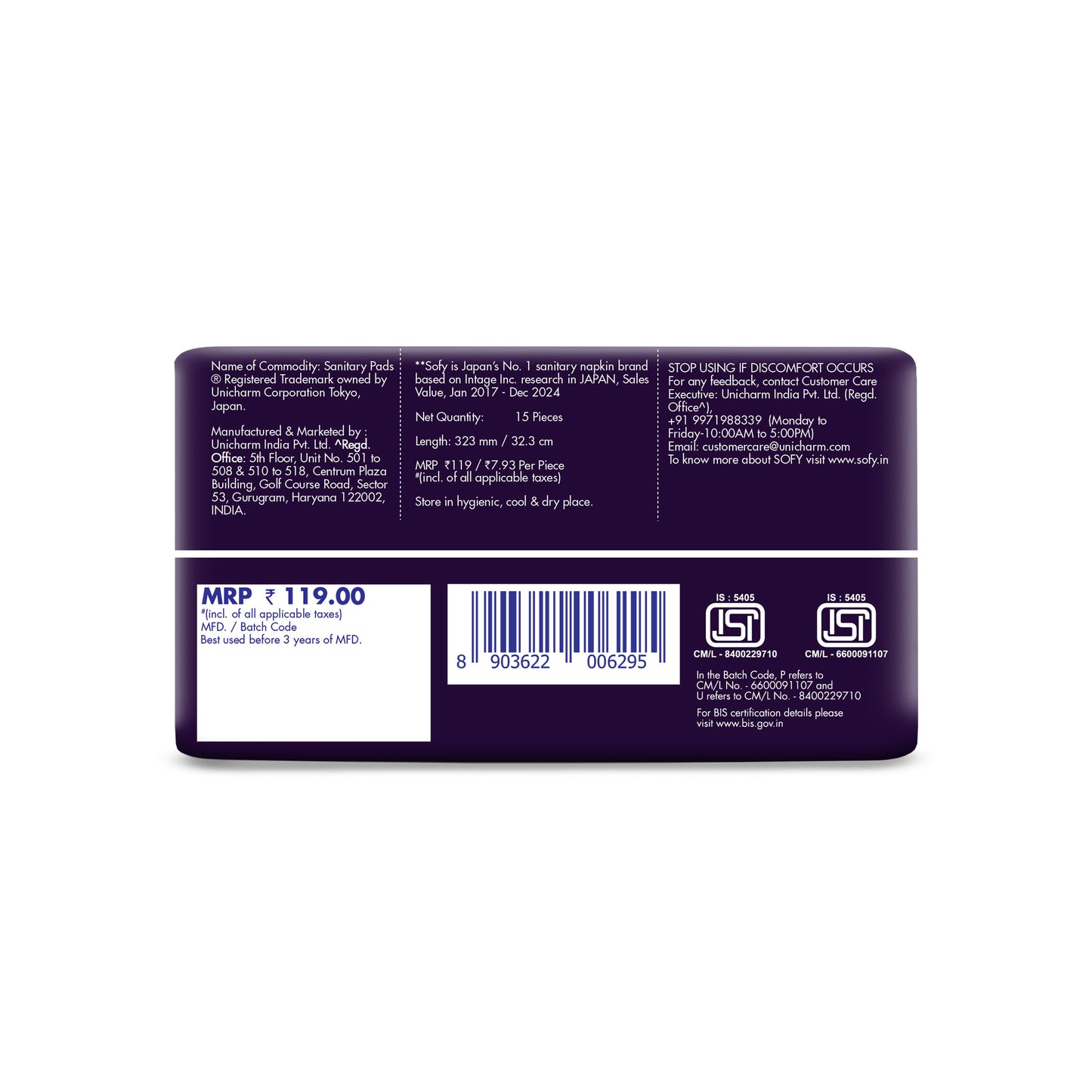 Sofy Bodyfit Nights Xxl Pack Of 15