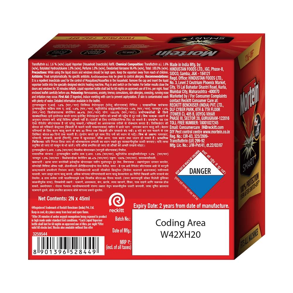 Mortein Instant vaporizer Twin Pack 45 ml