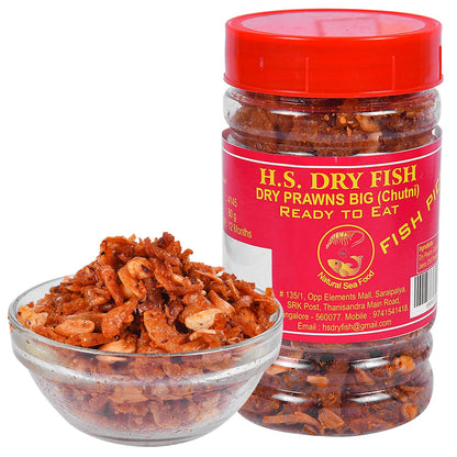 H.S Dry Fish Ready to Eat Big Prawns Chutney 100 g