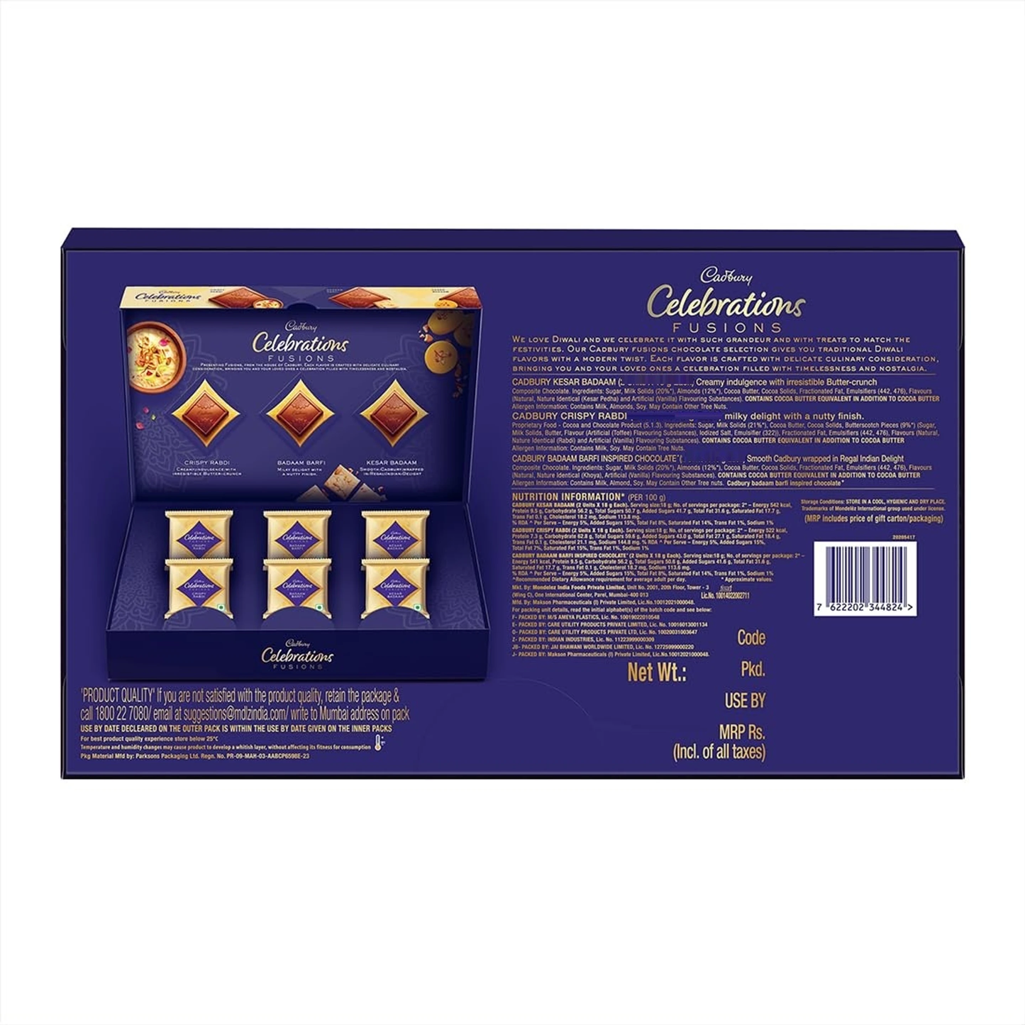 Cadbury Celeration Fusions Chocolate Pack 115 g