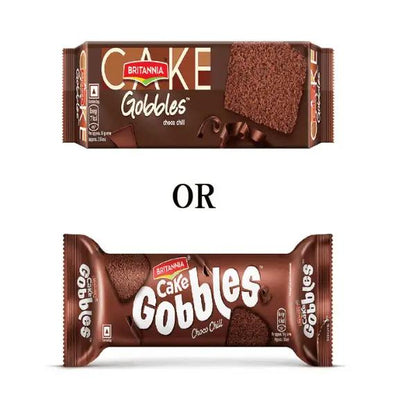 Britannia Gobbles Chcoco Bar Cakes 45 gm