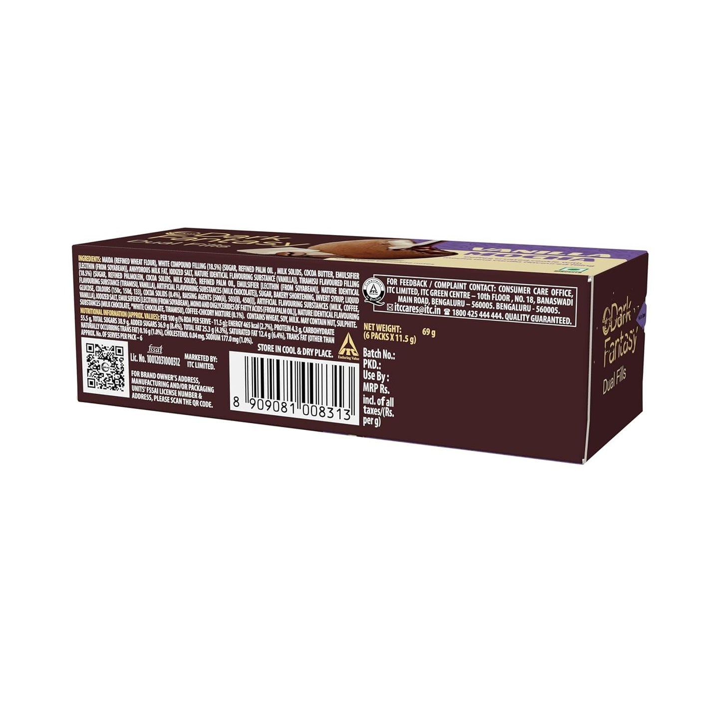Sunfeast Dark Fantasy Mocha Vanilla 69 g