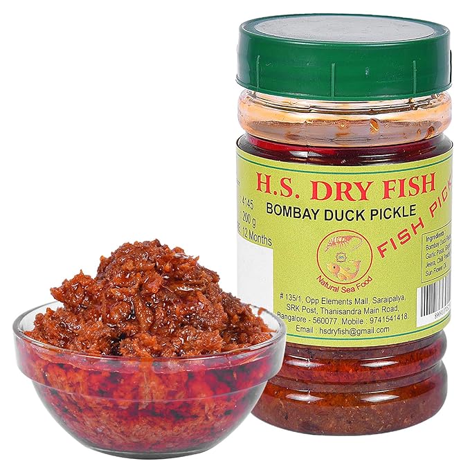 H.S Dry Bombay Duck Pickle Jar 200 g