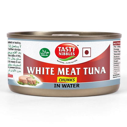 Tasty Nibbles White Meat Tuna Chunks in Water 185 gm