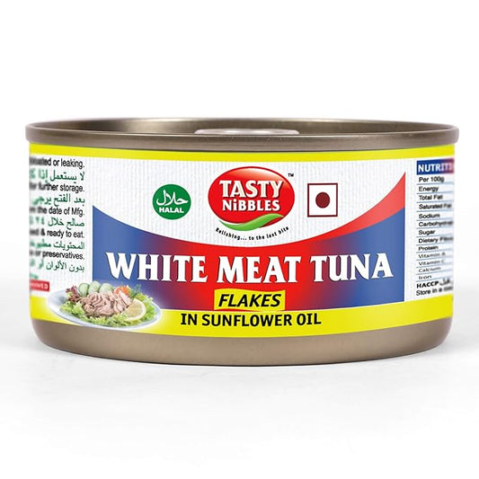 Tasty Nibbles White Meat Tuna Flakes in Sunflower oil 185 g