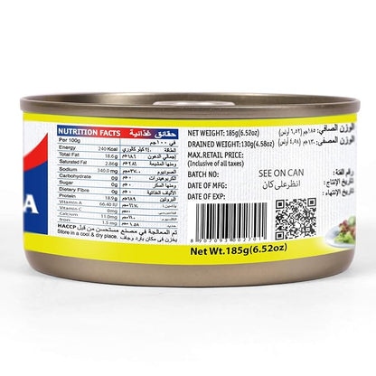 Tasty Nibbles White Meat Tuna Flakes in Sunflower oil 185 g