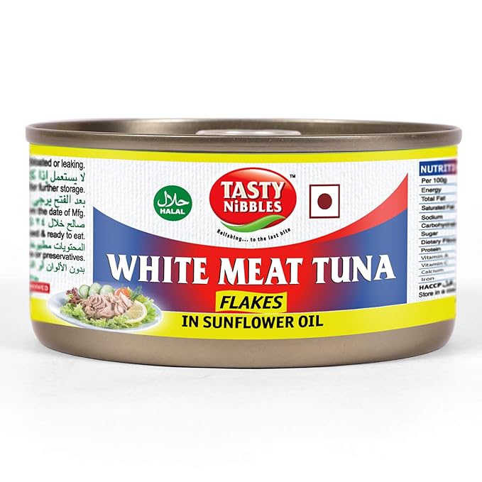 Tasty Nibbles White Meat Tuna Flakes in Sunflower oil 185 g