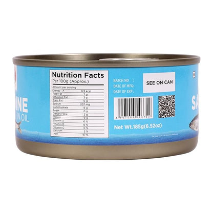 Tasty Nibbles Sardine in Oil 185 g