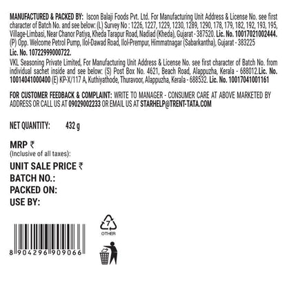 Fabsta Fresh Fries With Peri Peri 432 gm