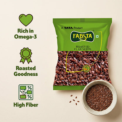 Fabsta Roasted Flax Seeds, 100 g