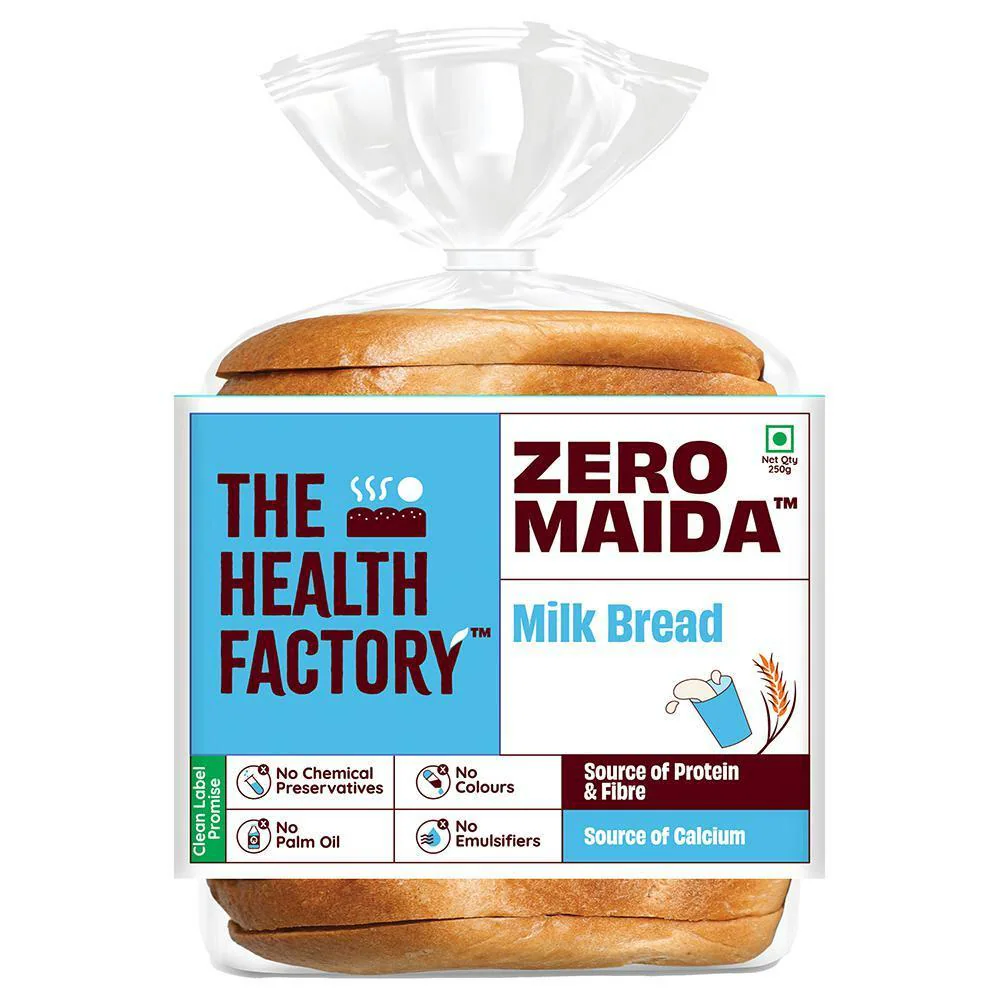 The Health Factory Zero Maida Milk Bread 250 g