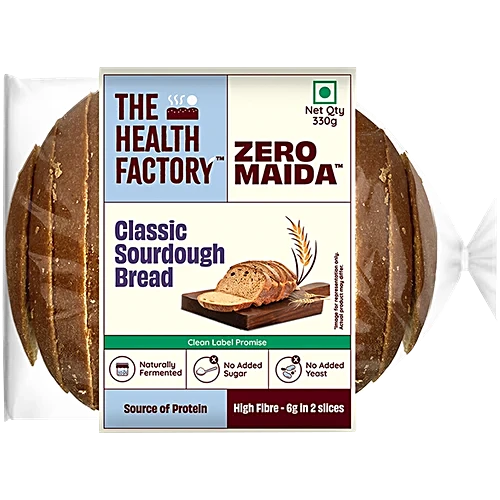 The Health Factory Zero Maida Classic Sourdough Bread, 330 g