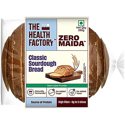 The Health Factory Zero Maida Classic Sourdough Bread, 330 g