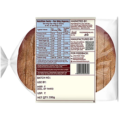 The Health Factory Zero Maida Classic Sourdough Bread, 330 g