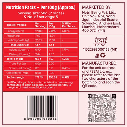 The Health Factory Zero Maida Protein Bread 250 g