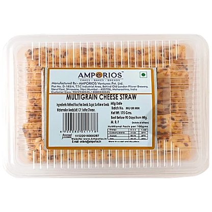 Amporios Multigrain Cheese Straw 175 g