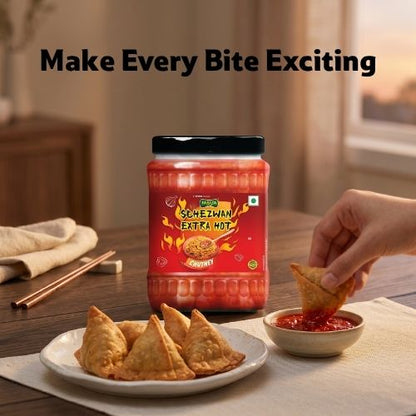 Fabsta Schezwan Extra Hot Chutney, 590 g
