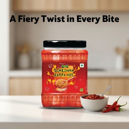 Fabsta Schezwan Extra Hot Chutney, 590 g